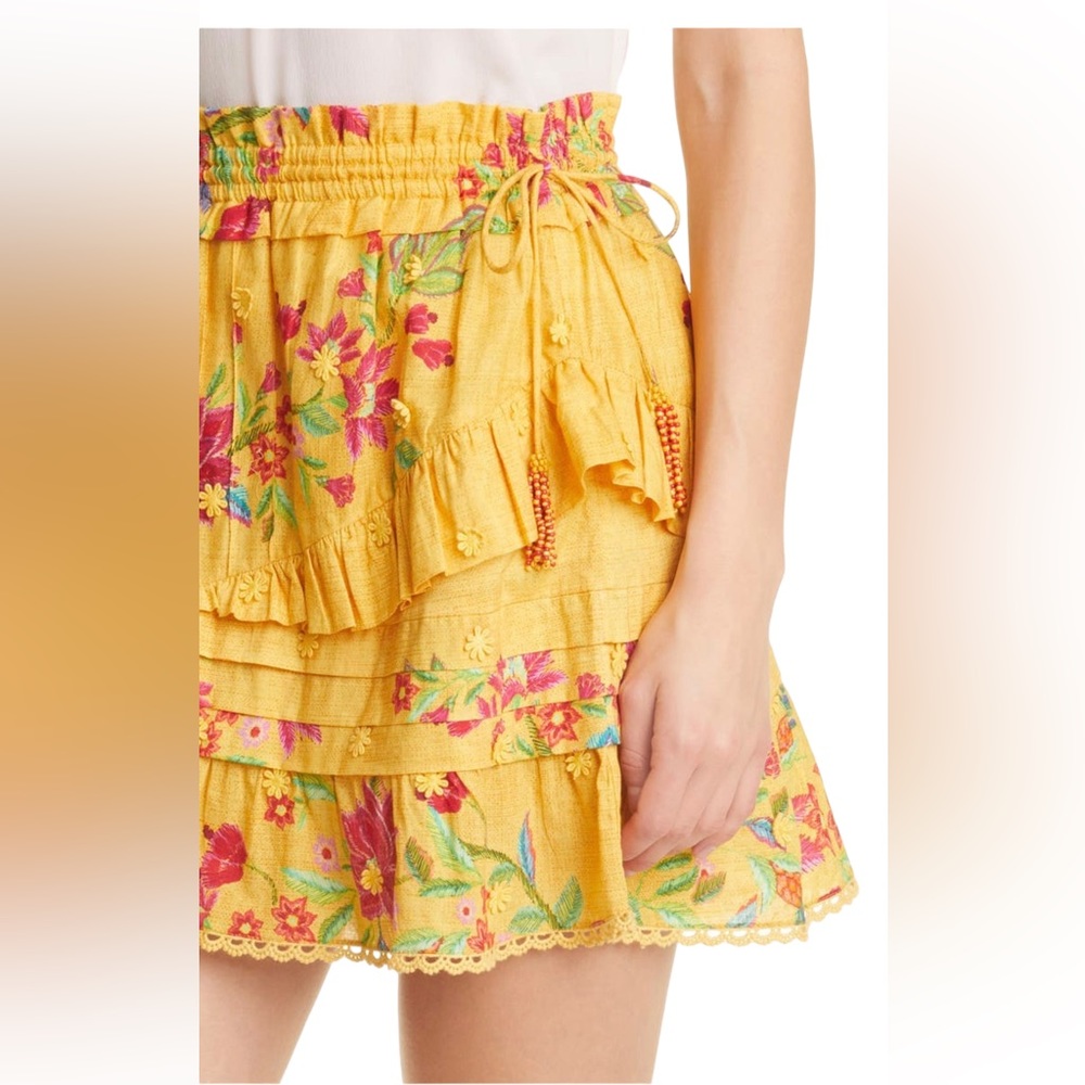 NWT FARM RIO Flower Dream Tiered Cotton Skirt size Medium - Picture 4 of 10